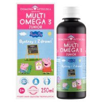 Domowa apteczka multi omega 3 Bystrzy i Zdrowi 250 ml ( smak owoców tropikalnych) Świnka Peppa