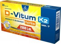 D-Vitum forte 2000 j.m. K2 (witaminy D i K dla dorosłych) x 30 kaps