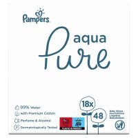 Pampers Aqua Pure chusteczki nawilżane 18 x 48 szt (18-pack)