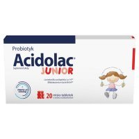 Acidolac Junior x 20 misio-tabl o smaku truskawkowym