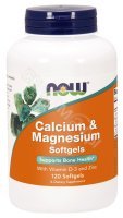 NOW Foods Calcium & Magnesium x 120 kaps