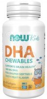 NOW Foods DHA 100 mg dla dzieci x 60 kaps żelowych do ssania