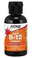 NOW Foods B-12 Liquid – B-Complex w płynie 59 ml