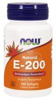 NOW Foods E-200 Natural – Witamina E 200 x 100 kaps