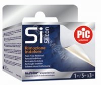 PIC SiSilicon plaster silikonowy 5 cm x 3 m na rolce z włókniny z technologią silikonową