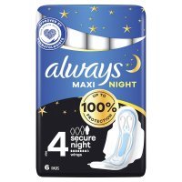 Podpaski Always Maxi Secure Night  (rozmiar 4)  x 6 szt