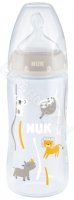 NUK butelka First Choice+ ze wskaźnikiem temperatury M 300 ml (szara)