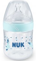 NUK butelka Nature Sense z PP ze wskaźnikiem temperatury S 150 ml (niebieska)