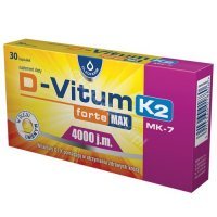 D-vitum forte Max 4000 j.m.K2 (witamina D i K dla dorosłych) x 30 kaps