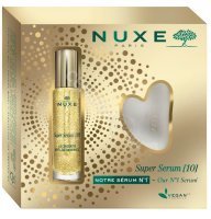 Nuxe promocyjny zestaw - Super Serum uniwersalny koncentrat przeciwstarzeniowy 30 ml + kamień do masażu twarzy Gua Sha