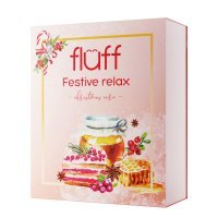 Fluff Festive Relax Body Care promocyjny zestaw - żel do mycia ciała 150 ml + balsam do ciała 150 ml