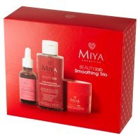 Miya Cosmetics Beauty.Lab Smoothing Trio promocyjny zestaw - tonik z retinolem roślinnym 2% 150 ml + serum wygładzające z kompleksem anti aging 5% 30 ml + maska ujędrniająco - odżywiająca z kompleksem wygładzającym 8% 50 ml