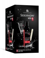 Seboradin Men promocyjny zestaw - szampon do włosów 200 ml + ampułki do włosów 77 ml + krem do pielęgnacji twarzy i skóry z zarostem 50 ml