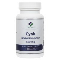 Cynk 500 mg (glukonian cynku) x 60 kaps (Medfuture)