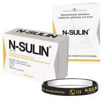 N-Sulin x 60 tabl + opaska + dzienniczek pomiaru stężenia glukozy we krwi GRATIS