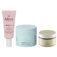 Miya Cosmetics - myBEAUTYexpress 3-minutowa maseczka wygładzająca z aktywnym węglem kokosowym 50 g + myBEAUTYbase naturalna baza pod makijaż 30 ml + naturalny peeling all-in-one 200 g za Grosz !!!