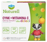 Naturell Cynk + Witamina C dla dzieci x 60 tabl