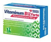 Rodzina Zdrowia Vitaminum B12 Forte Metylokobalamina 100 μg x 105 tabl