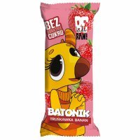 BeRAW! Kids Baton owocowy Truskawka Banan 25 g
