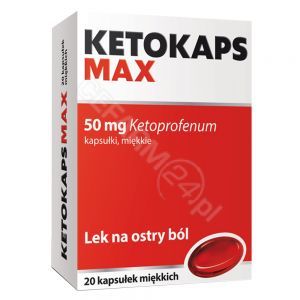 Ketokaps MAX 50 mg x 20 kaps