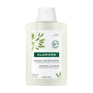 Klorane szampon do włosów na bazie mleczka z owsa 200 ml (nowa formuła)