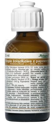 Krople żołądkowe z papaweryną 35 g (Herbapol Kraków)