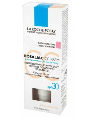 La Roche-Posay Rosaliac CC - krem do codziennej pielęgnacji skóry skłonnej do zaczerwień spf-30 50 ml