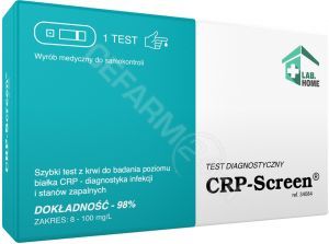 LabHome CRP-Screen test do wykrywania białka CRP w krwi x 1 szt