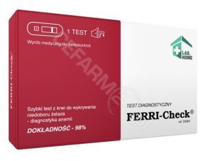 LabHome Ferri-Check test z krwi do wykrywania niedoboru żelaza x 1 szt