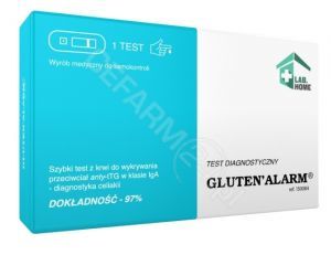 LabHome Gluten'Alarm test z krwi do wykrywania przeciwciał anty-tTG w klasie IgA - diagnostyka celiakii x 1 szt