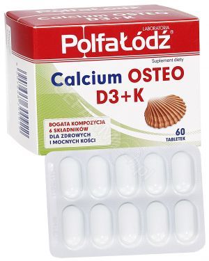 Laboratoria Polfa Łódź Calcium Osteo D3+K x 60 tabl