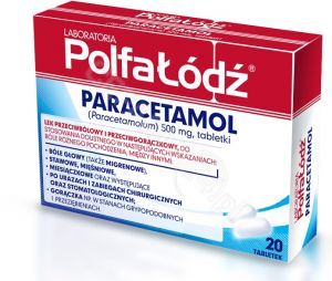 Laboratoria Polfa Łódź Paracetamol 500 mg x 20 tabl