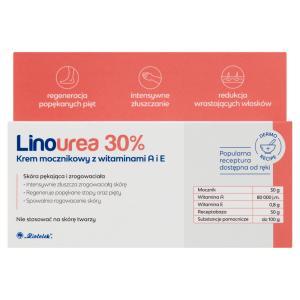 Linourea 30% krem mocznikowy z witaminami A + E 50 g