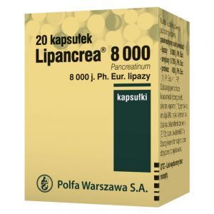 Lipancrea 8.000 j. x 20 kaps