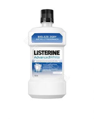 Listerine advanced white  - płyn do płukania jamy ustnej 500 ml