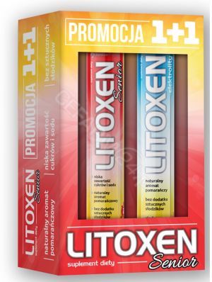 Litoxen SENIOR zestaw - Litoxen senior x 20 tabl musujących + Litoxen elektrolity x 20 tabl musujących