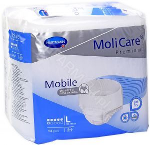 Majtki chłonne MoliCare Premium Mobile 6K rozmiar L x 14 szt