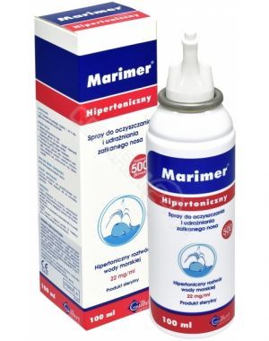 Marimer hipertoniczny spray do oczyszczania i udrażniania zatkanego nosa 100 ml