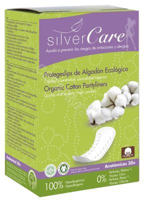 Masmi Silver Care wkładki higieniczne o anatomicznym kształcie – 100% bawełny organicznej x 30 szt