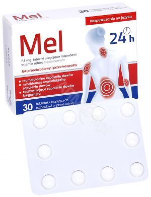 Mel 7,5 mg x 30 tabl ulegających rozpadowi w jamie ustnej