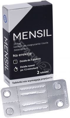 Mensil 25 mg x  2 tabl do żucia