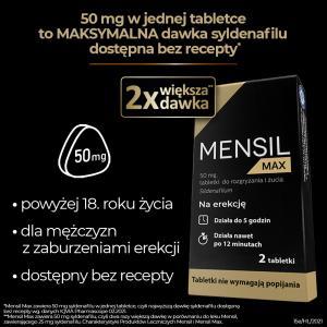 Mensil MAX 50 mg x 2 tabl do żucia
