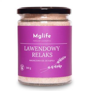 Mglife Lawendowy relaks magnezowa sól do kąpieli 540 g