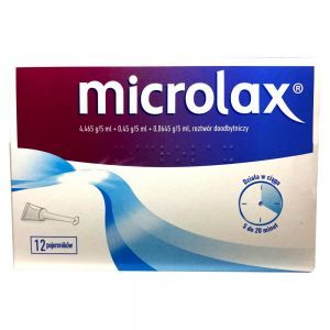 Microlax roztwór doodbytniczy 12 pojemników x 5 ml