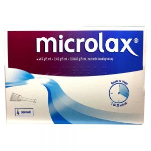 Microlax roztwór doodbytniczy 4 pojemniki x 5 ml
