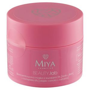 Miya Cosmetics Beauty.Lab skoncentrowana maska z kwasami 3% (AHA+BHA ) + kompleks 6% 50 g