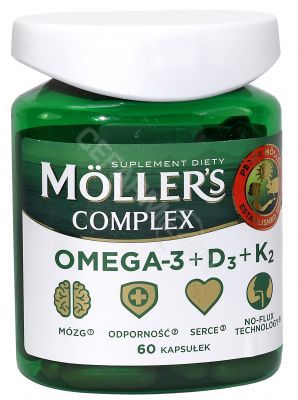 Moller's Complex x 60 kaps + chusteczka do czyszczenia okularów GRATIS!!!