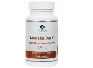 Monakolina K 500 mg (ekstrakt z czerwonego ryżu) x 60 kaps (Medfuture)