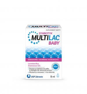Multilac Baby Synbiotyk (Probiotyk + Prebiotyk) krople 5 ml