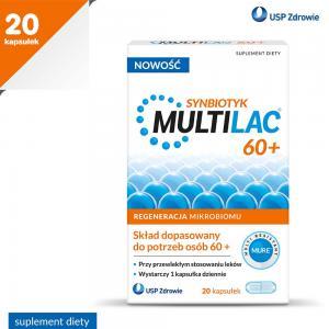 MULTILAC Synbiotyk (Probiotyk + Prebiotyk) 60+ x 20 kaps